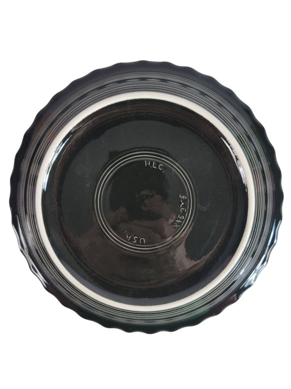 Fiesta Pie Baker Dinnerware Homer Laughlin Black #487 10 1/8" USA Original Box